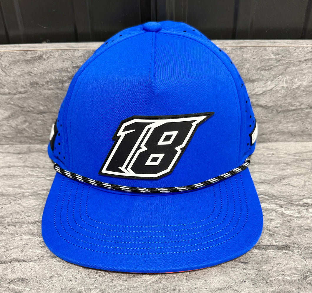 2026 Blue 18 Flat Bill Hat